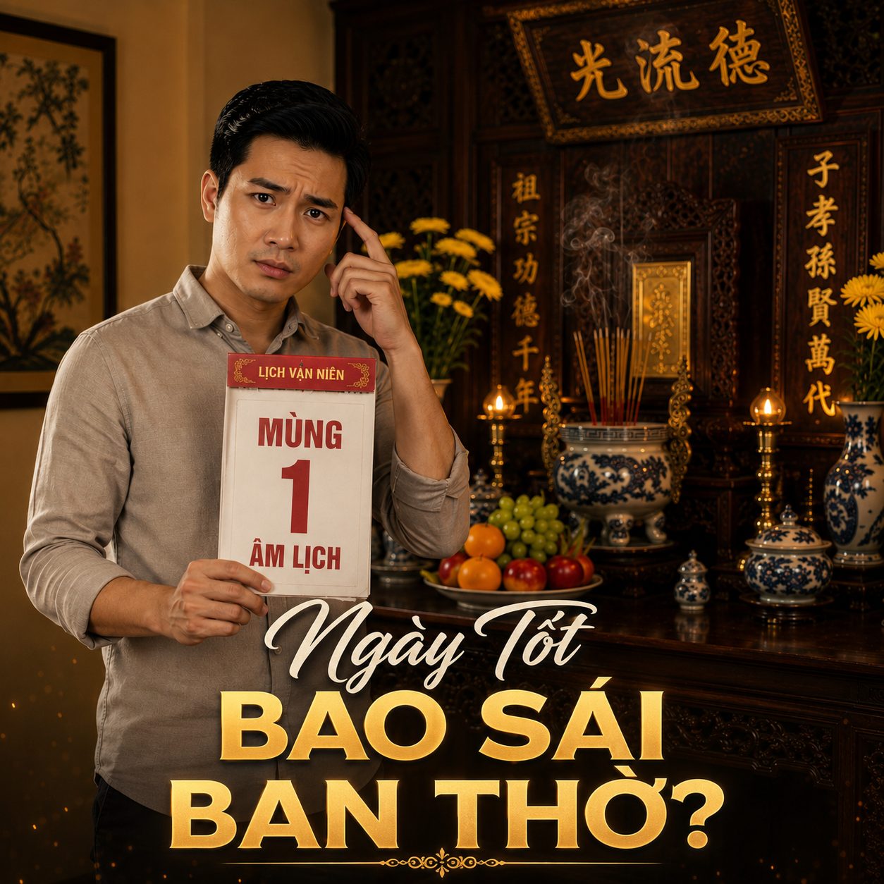 Sự Thật Về Ngày Tốt Bao Sái Ban Thờ – 99% Người Lầm Tưởng