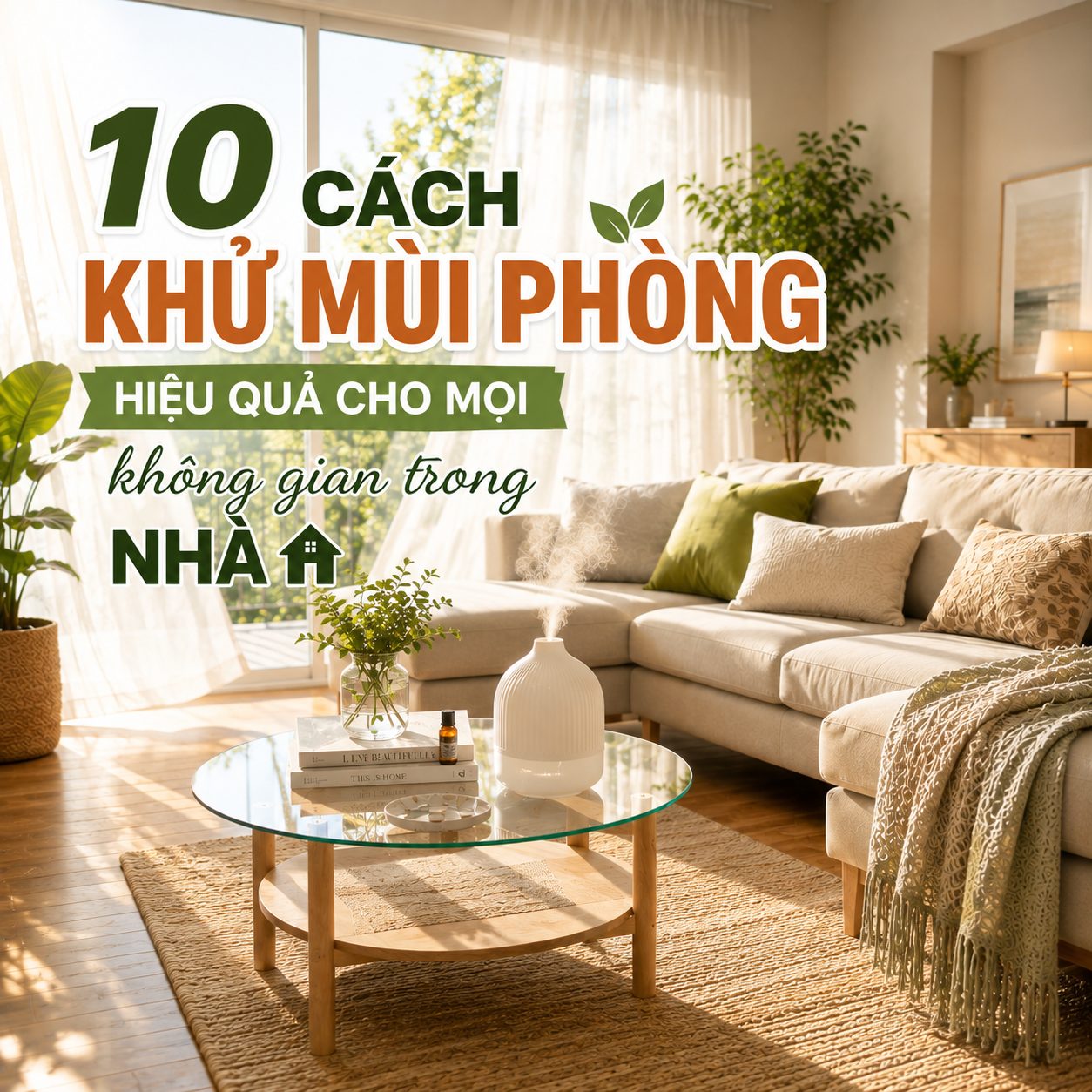 10 cách khử mùi và làm thơm phòng hiệu quả lưu hương lâu cho mọi không gian