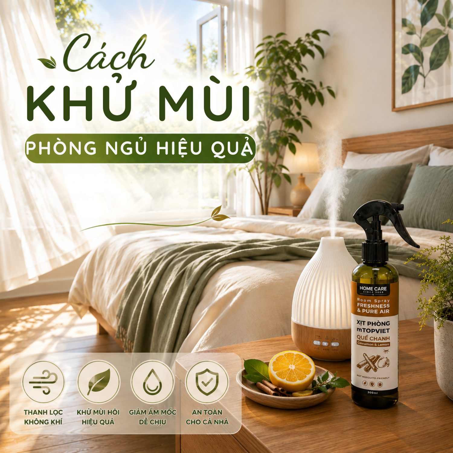 Cách Khử Mùi Phòng Ngủ Hiệu Quả Loại Bỏ Mùi Hôi Và Ẩm Mốc