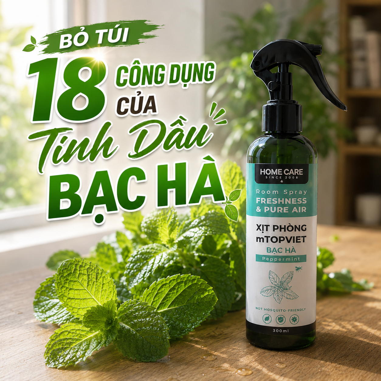 Bỏ Túi 18 Công Dụng Của Tinh Dầu Bạc Hà Giúp Thư Giãn & Làm Sạch Không Gian Sống
