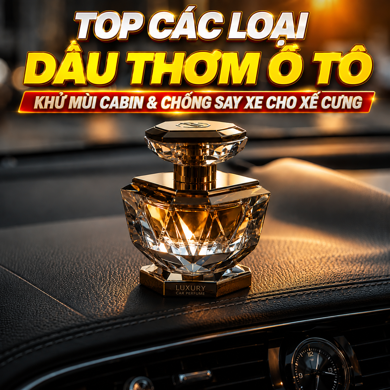 Top Các Loại Dầu Thơm Ô Tô Khử Mùi Cabin & Chống Say Xe Cho Xế Cưng