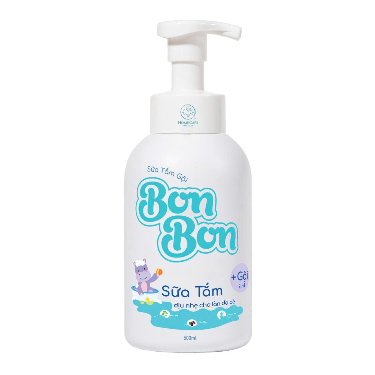 Sữa Tắm Gội Cho Bé Hăm Chàm Sữa Không Chứa Gốc SUNFAT Chính Hãng HomeCare 500ml