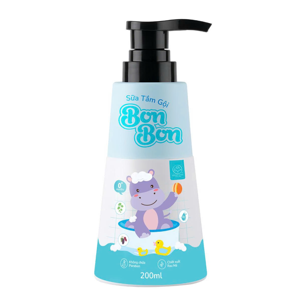 Sữa Tắm Gội Cho Bé Dịu Nhẹ, Sạch Mềm Thơm Da Bon Bon Chính Hãng Home Care 200ML