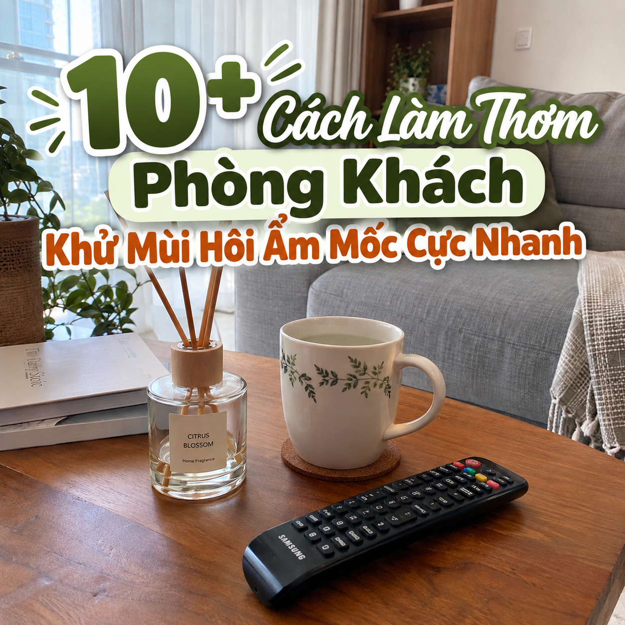 10+ Cách Làm Thơm Phòng Khách Khử Mùi Hôi Ẩm Mốc Cực Nhanh