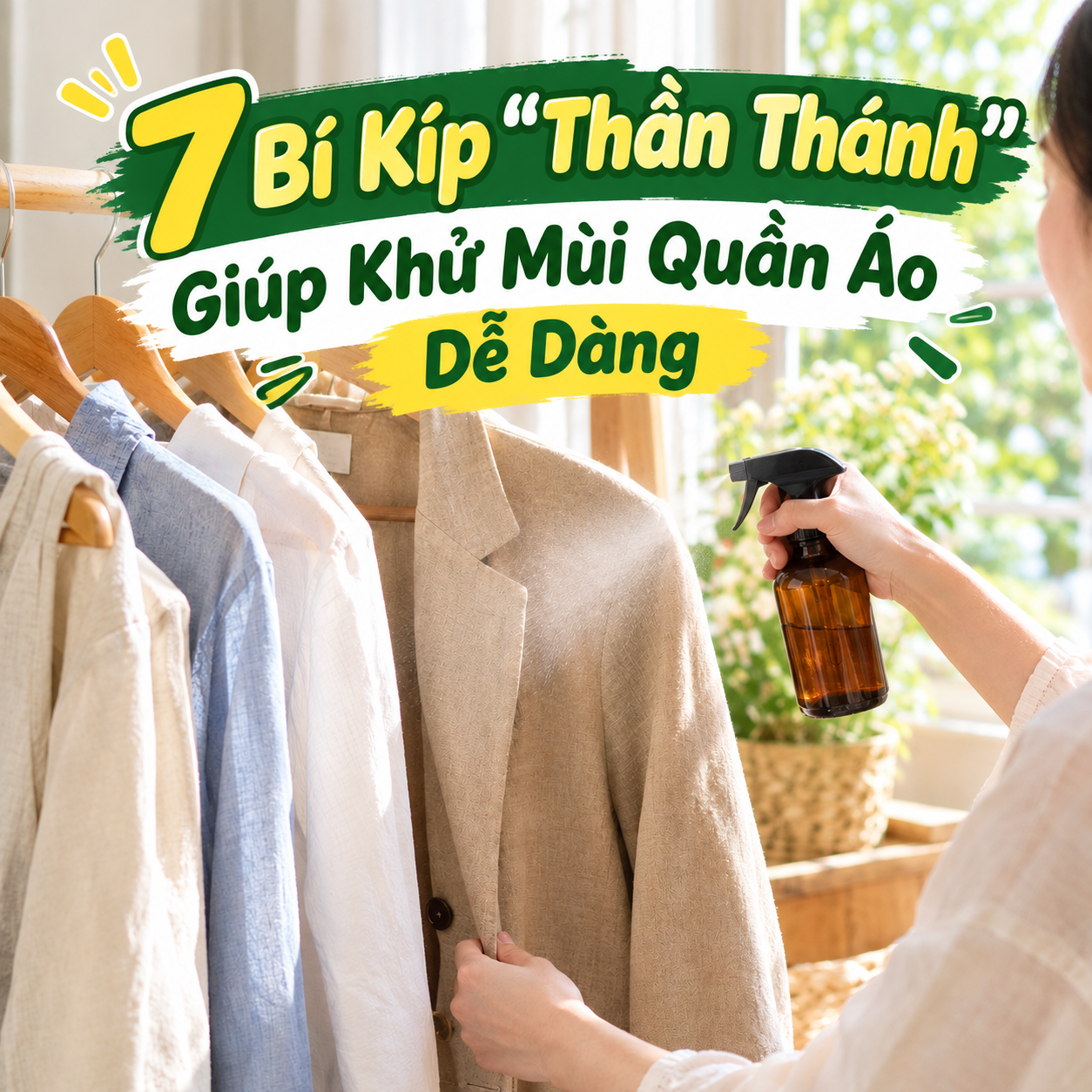 7 Bí Kíp “Thần Thánh” Giúp Khử Mùi Quần Áo Dễ Dàng