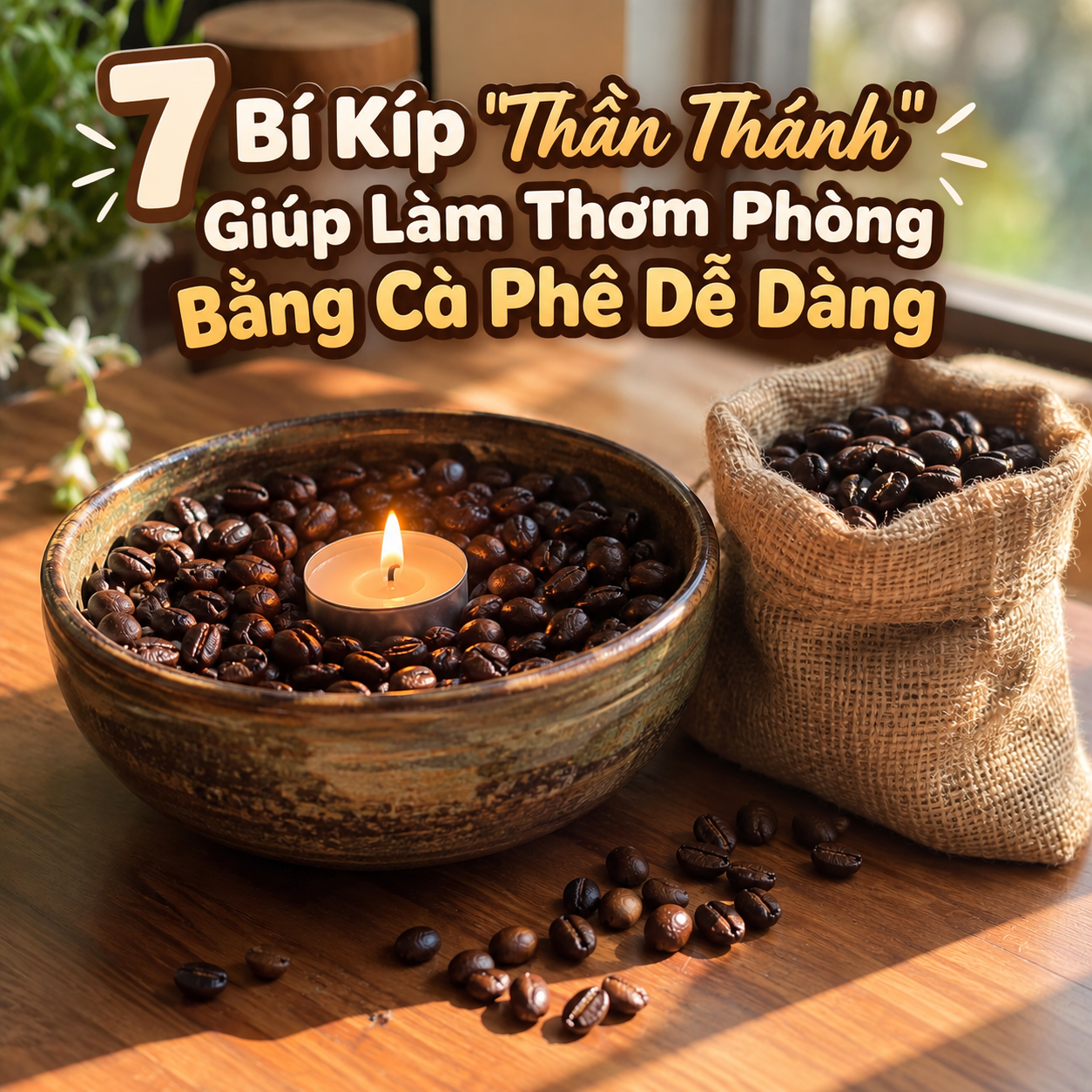 7 Bí Kíp “Thần Thánh” Giúp Làm Thơm Phòng Bằng Cà Phê Dễ Dàng