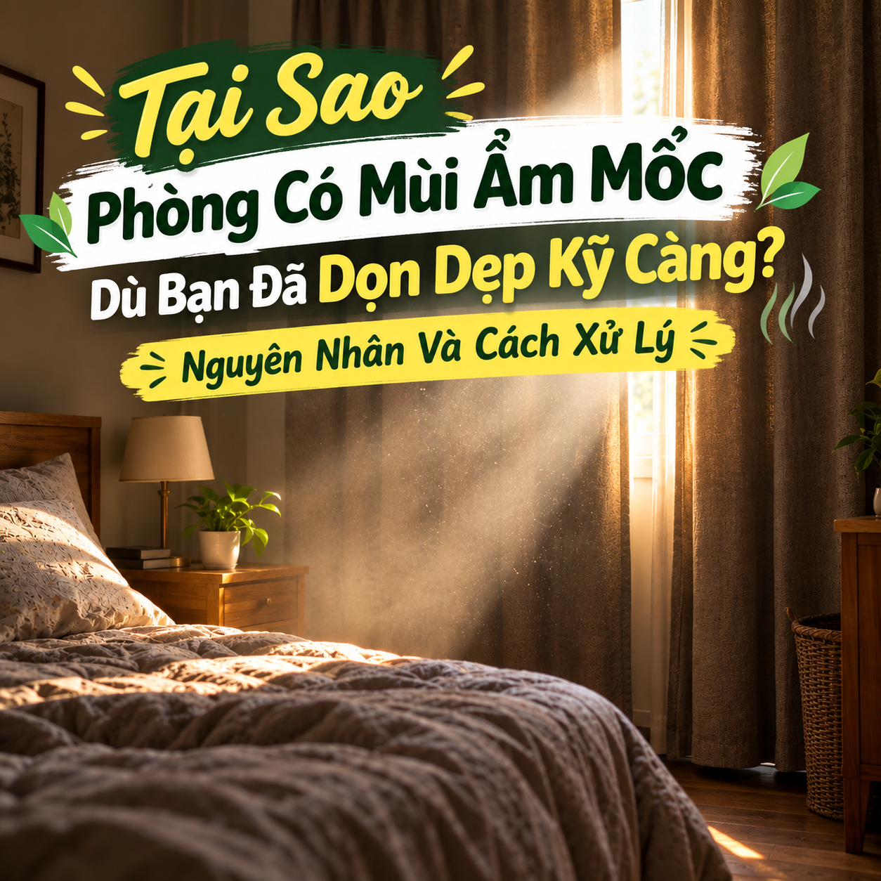 Tại Sao Phòng Có Mùi Ẩm Mốc Dù Bạn Đã Dọn Dẹp Kỹ Càng? Nguyên Nhân Và Cách Xử Lý