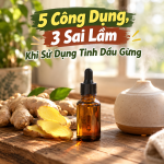 5 Công Dụng, 3 Sai Lầm Khi Sử Dụng Tinh Dầu Gừng